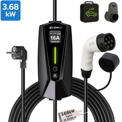 3.68 KW Portable Electric Vehicle Chargers for Home or Work - EVORIQ