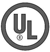 UL (Underwriters Laboratories) logo in black and white