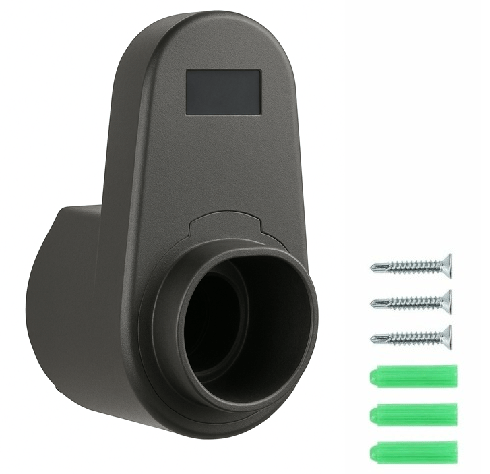 Wall Mount Type 2 (IEC 62196-2) connector EV Charging Cable Bracket and Organiser